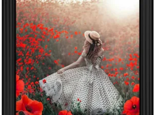 Strolling in a poppy field